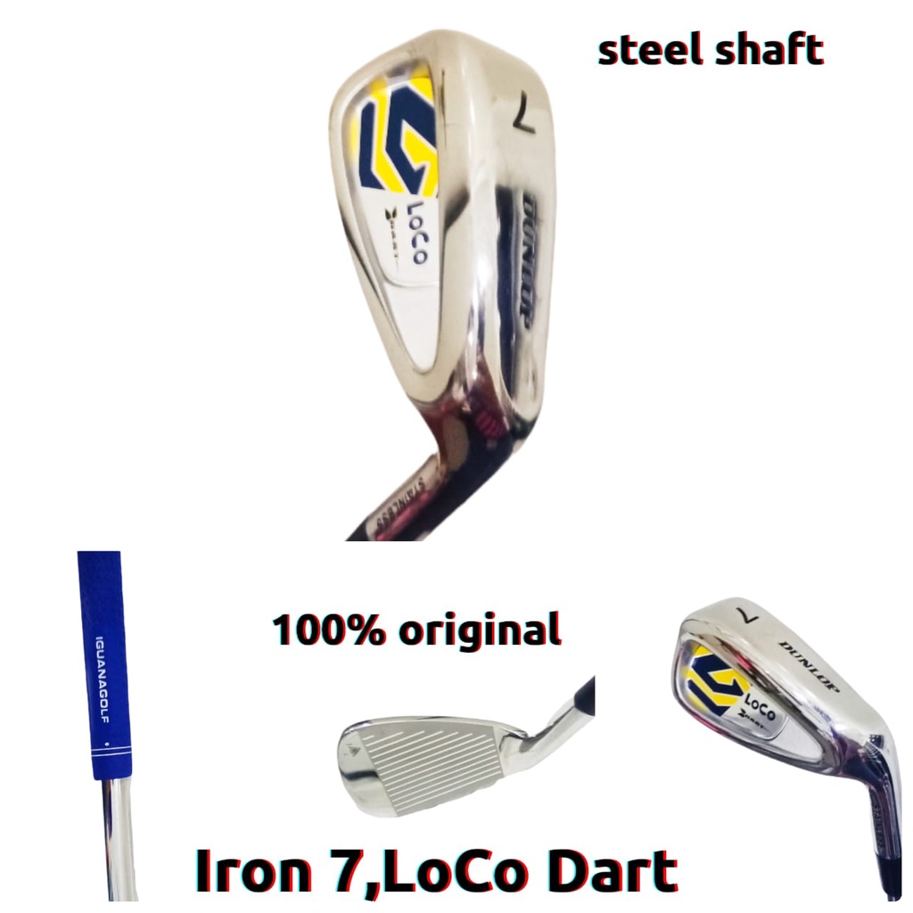 Golf Iron 7 loose steel shaft ,model LoCO dart, iron 7 100 Original