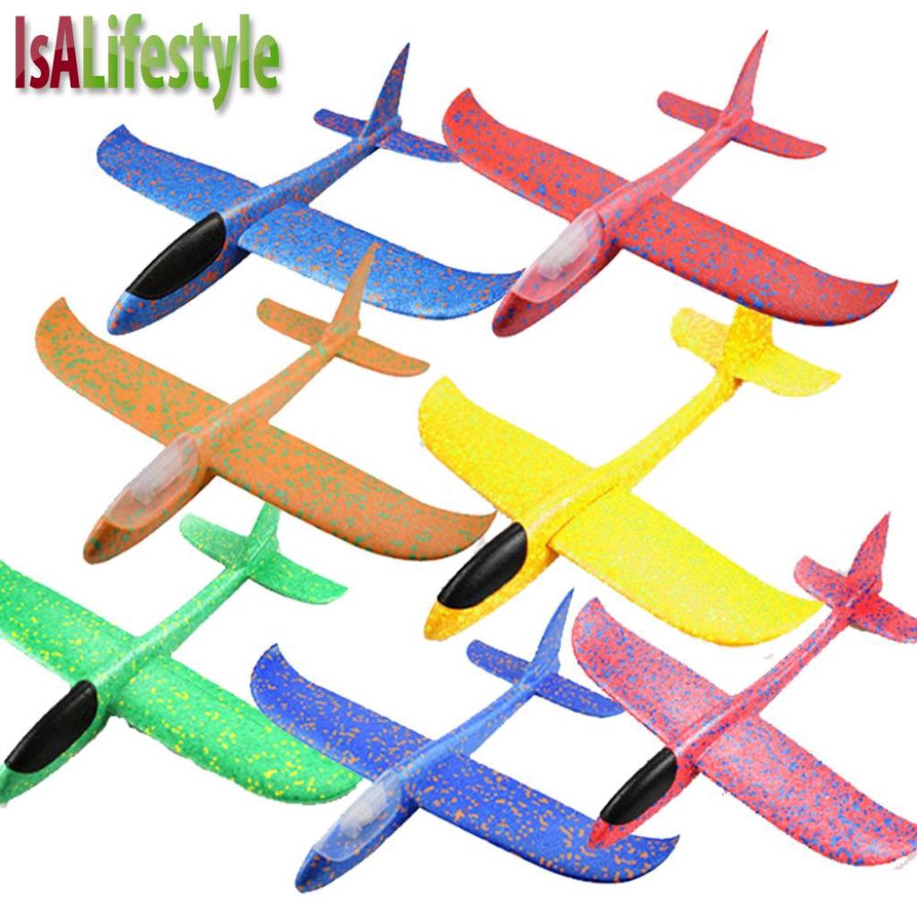 IsALifestyle Kids Hand Throw Flying Glider Planes Toy Foam Aeroplane