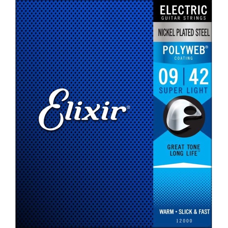 ELIXIR 12000 POLYWEB ELECTRIC GUITAR STRINGS 9 42 Shopee Malaysia