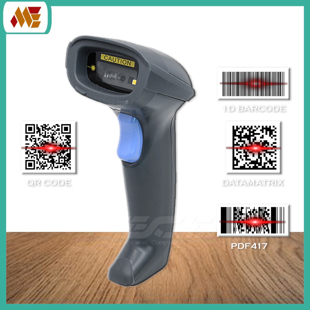 1D 2D Barcode Scanner Qr Code Scanner For Screen Codes / Handheld ...