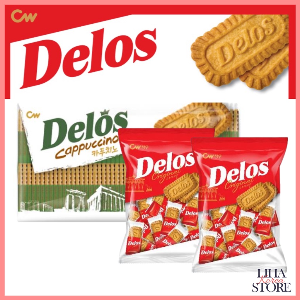 🎈Korean Snacks [CW] Delos Coffee Cookie Korean Most Popular Coffee ...