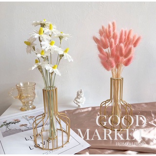 Vase Living Room Decoration Furniture Hiasan Ruang Tamu Pasu Bunga Hiasan Nordic Aesthetic Gold