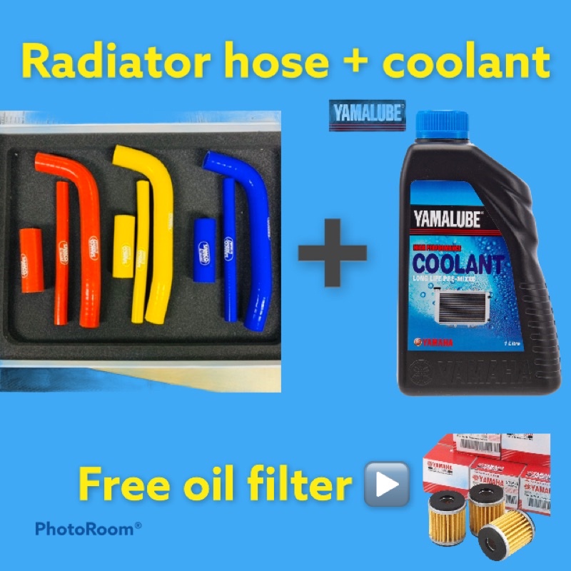 RAIDATOR HOSE + COOLANT LC135 Y15ZR (free oil filter)(NEW PACKAGING