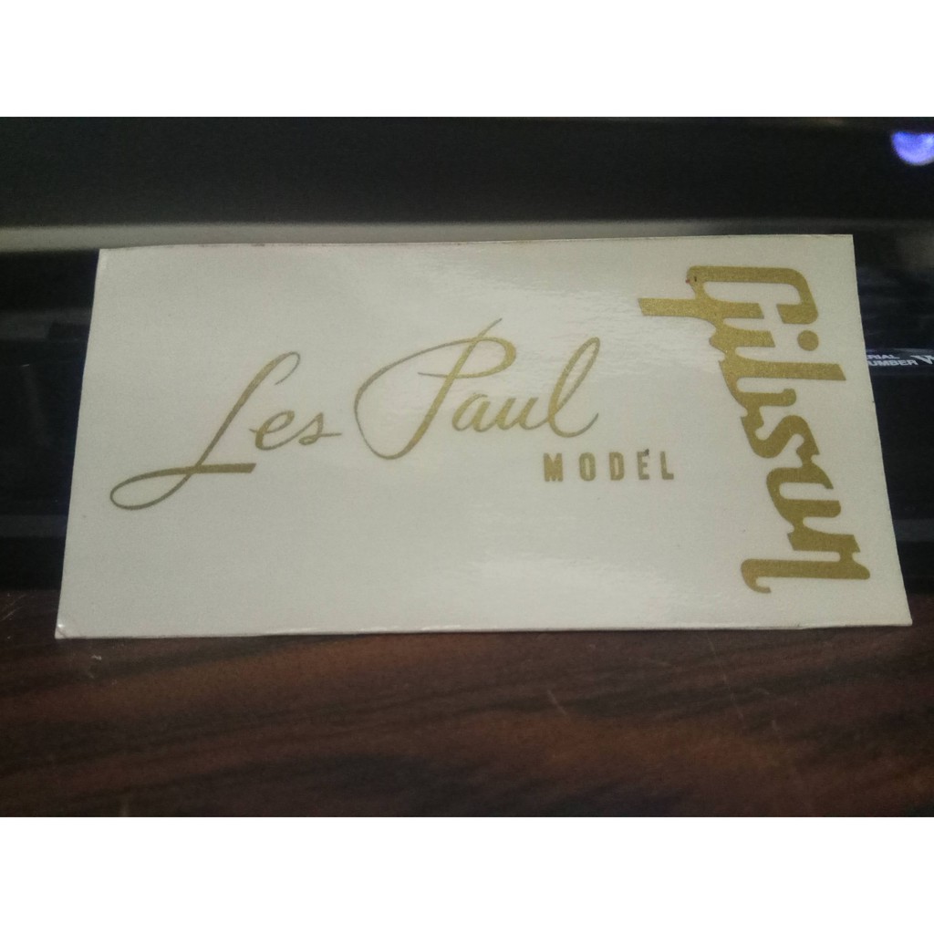 Gibson Les Paul PVC Sticker Gold | Shopee Malaysia