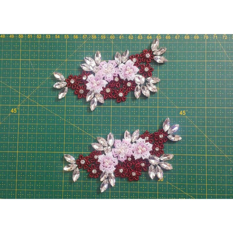Mawar Zulaikha Manik bunga 3D-Dahlia arm set(12cmx6cm) | Shopee Malaysia