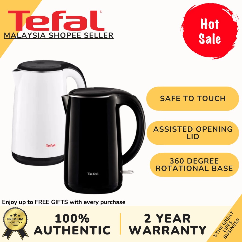 Tefal Safe Tea Black White Kettle Spot Goods Safe Tea Jug Kettle