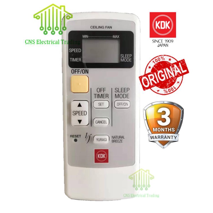Original KDK/PANASONIC Ceiling Fan Remote Control K15Y6/F-M15E6 ...