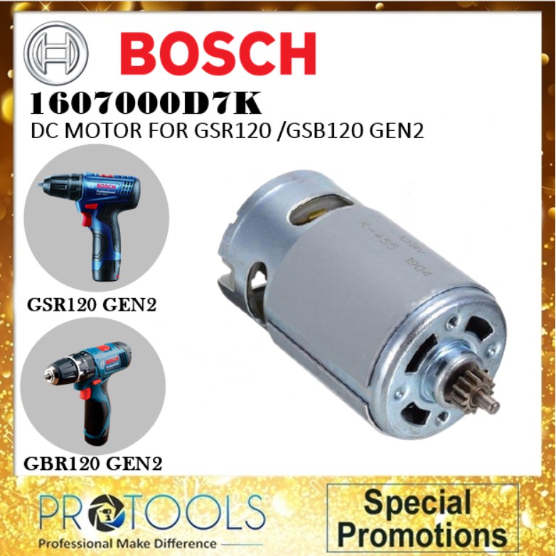 SPARE PART BOSCH DC MOTOR FOR GSR120 LI AND GSB120 LI GEN 2