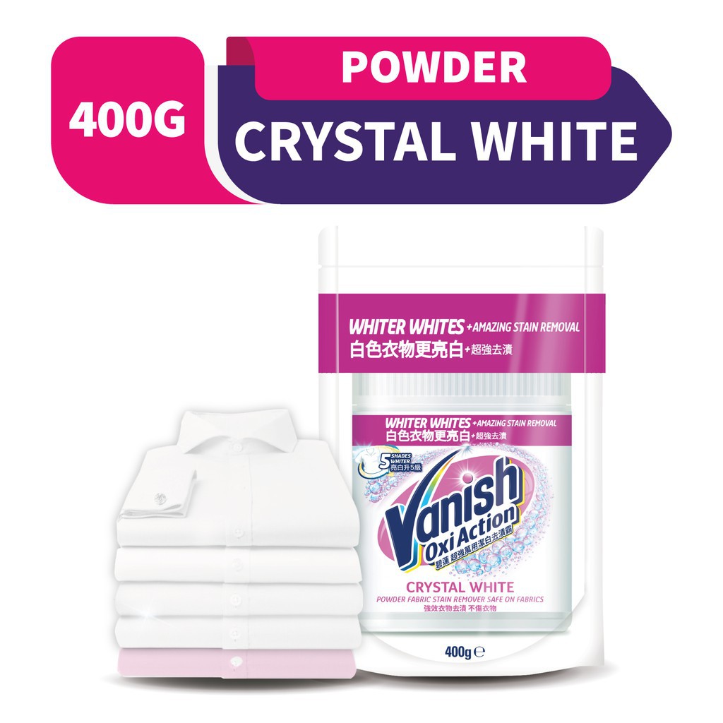 stain remover detergent Vanish Fabric Crystal White Stain Remover