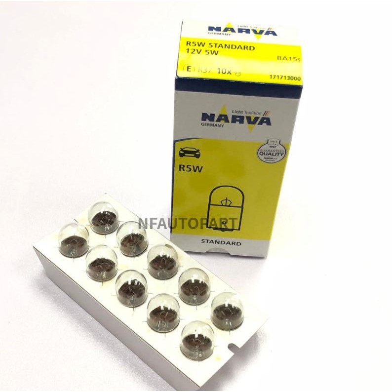 17171 Narva R5W BA15s 12V Auto Sidelight Reversing Bulb (2PCS) | Shopee ...