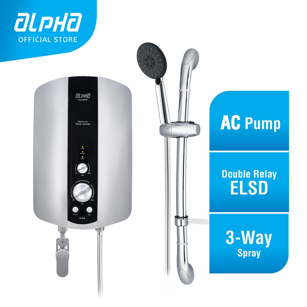 ALPHA VIZZ 98 EP Instant Water Heater AC Pump Shopee Malaysia