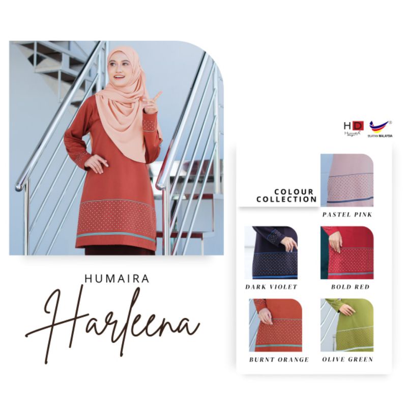 Harleena Humaira Design T-shirt Muslimah terkini | Shopee Malaysia