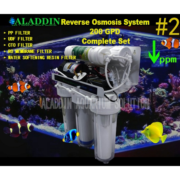 200 GPD #2 RO Water Filtration System (Reverse Osmosis System) For Reef ...