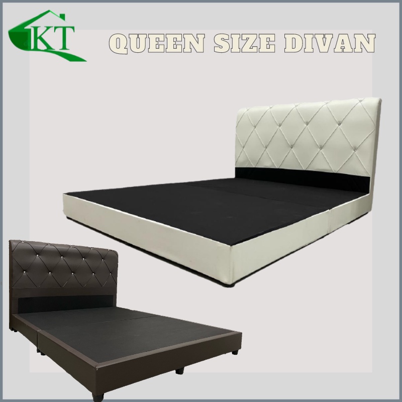 Ready Stock Divan Queen Bed Frame Bed Base Katil Queen Bed Furniture Murah Queen Bed Frame 