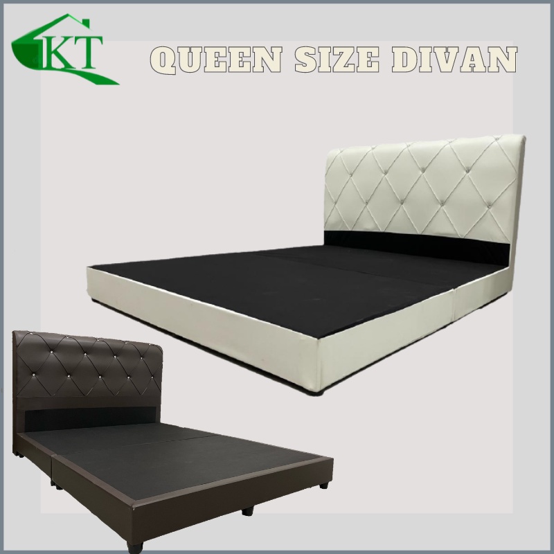 (Ready Stock) Divan Queen Bed Frame Bed Base Katil Queen Bed Furniture Murah Queen Bed Frame