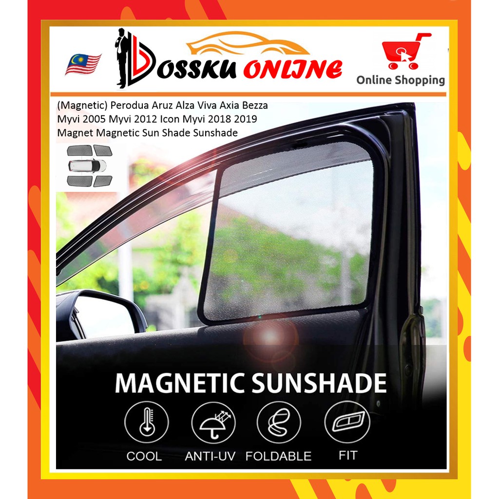 Magnetic Sunshade Suitable for Perodua Ativa Aruz Alza Viva Axia 2014 ...