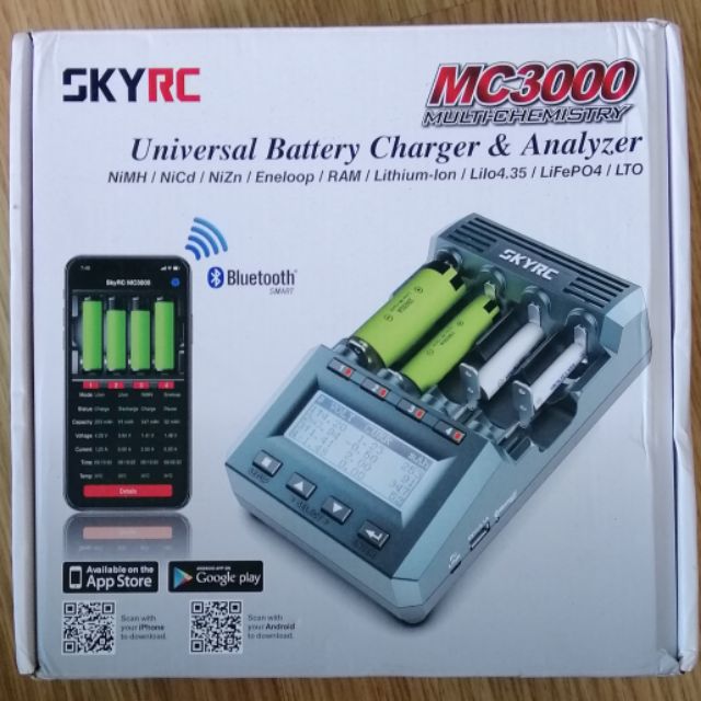 SKYRC SKY RC MC3000 MC 3000 UNIVERSAL BATTERY CHARGER & ANALYZER NiMH NiCd  NiZn Eneloop RAM Li-Ion Lilo4.35 LiFePO4 LT0