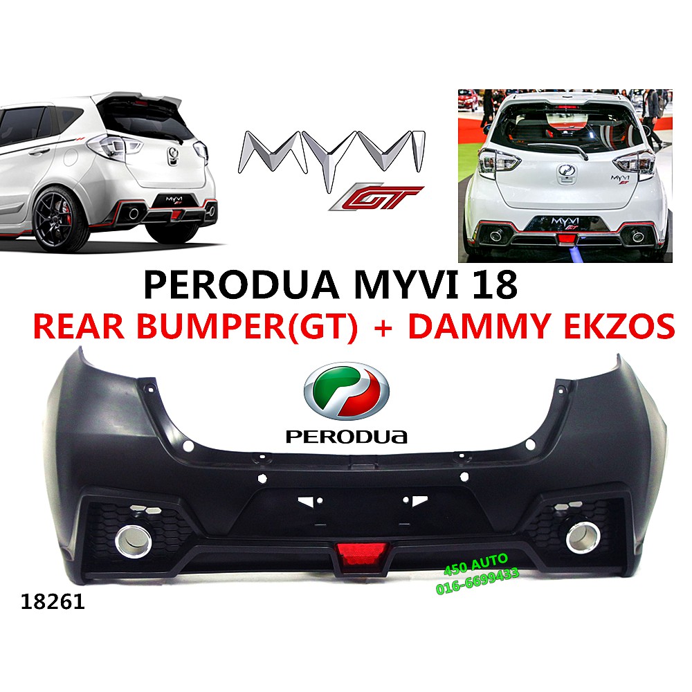 Myvi rear deals bumper