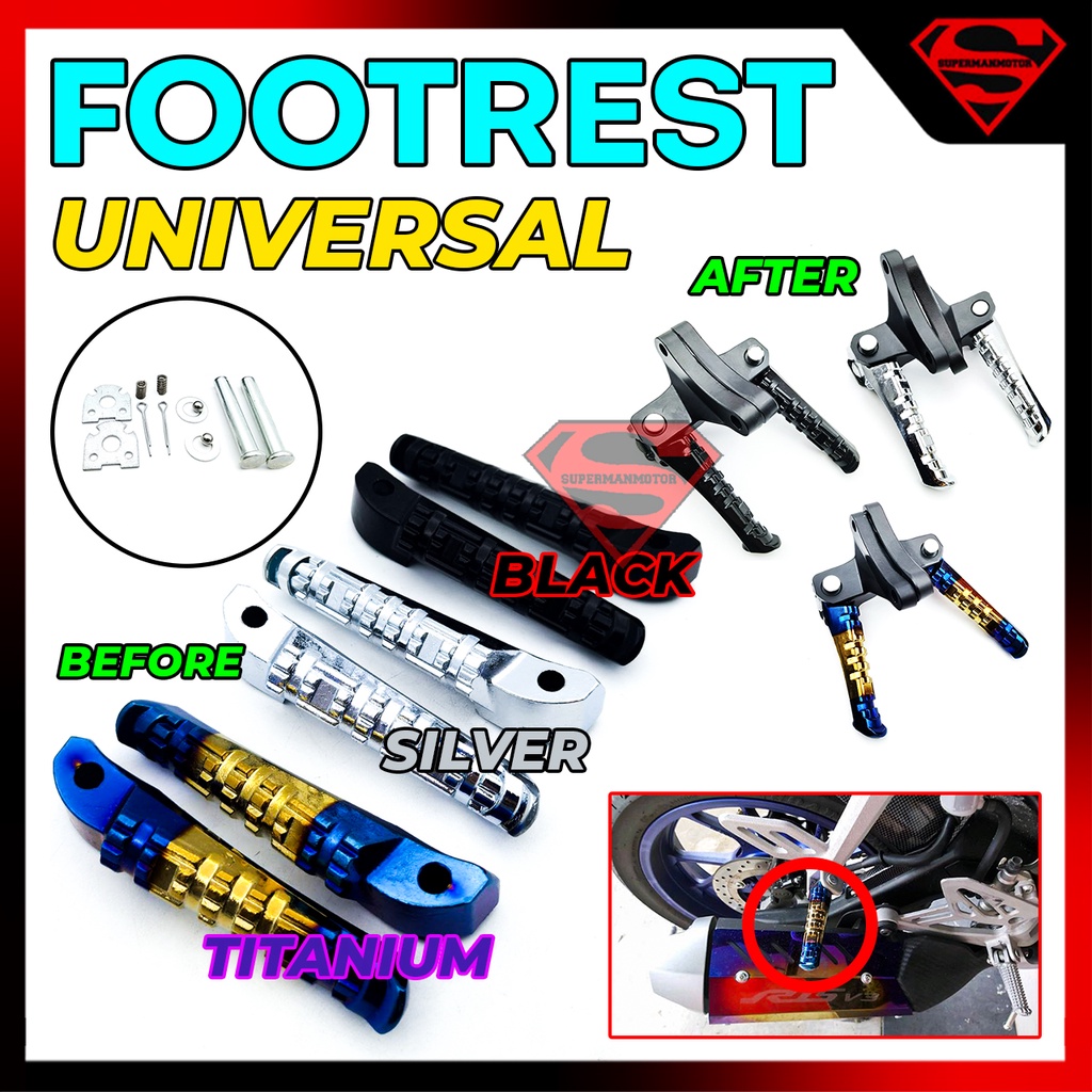 Footrest Alloy Rear Y16ZR Y16 Y15ZR Y15 NVX155 LC135 SRL110 Lagenda 115