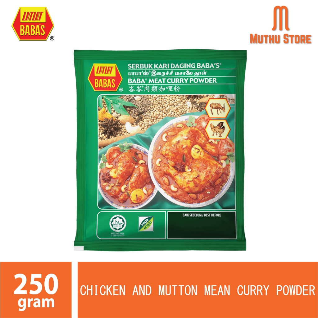 BABAS CHICKEN AND MUTTON MEAT CURRY POWDER 250g Shopee Malaysia