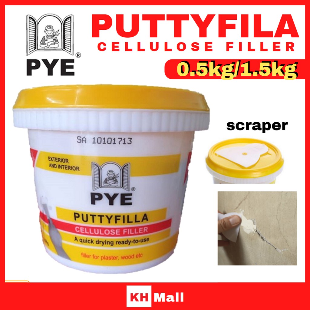 PYE Putty Filla Fast Dry Filler Exterior & Interior Crack filler