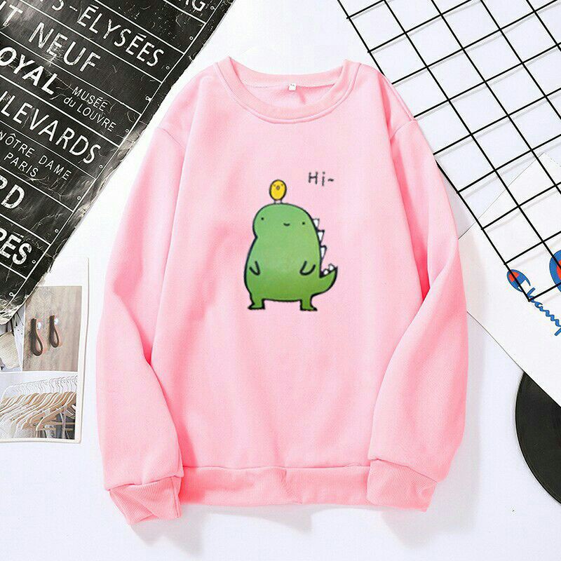 Hoodie Wanita Lelaki Unisex murah Hi Dino Blouse Women s Baju Hoodie Travel Lady Perempuan Wanita Hoodie Shopee Malaysia