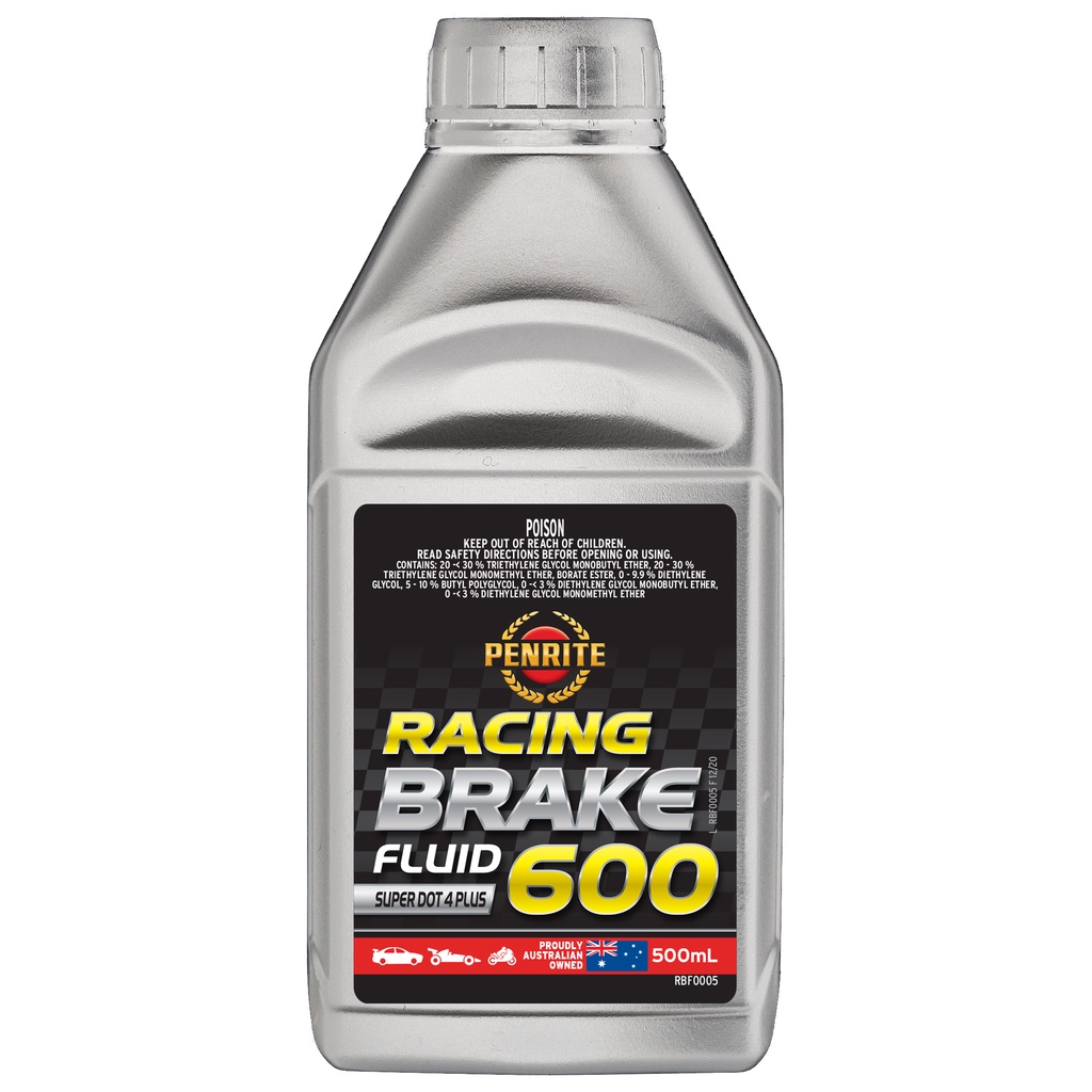 Penrite RACING BRAKE FLUID 600 (SUPER DOT 4 PLUS, US FMVSS No 116 Super DOT 4, AS 1960.1 2005