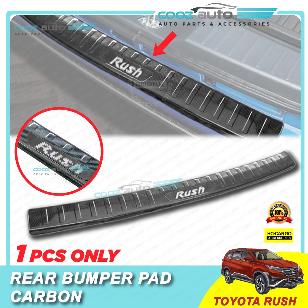 Toyota Rush ABS Rear Bumper Guards Trunk Protector Carbon Black ...