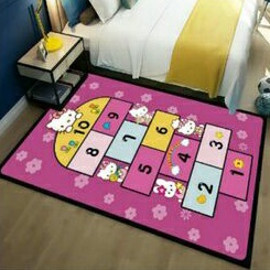 kids karpet velvet hello kitty 150x90cm / hello kitty carpet velvet 3d ...