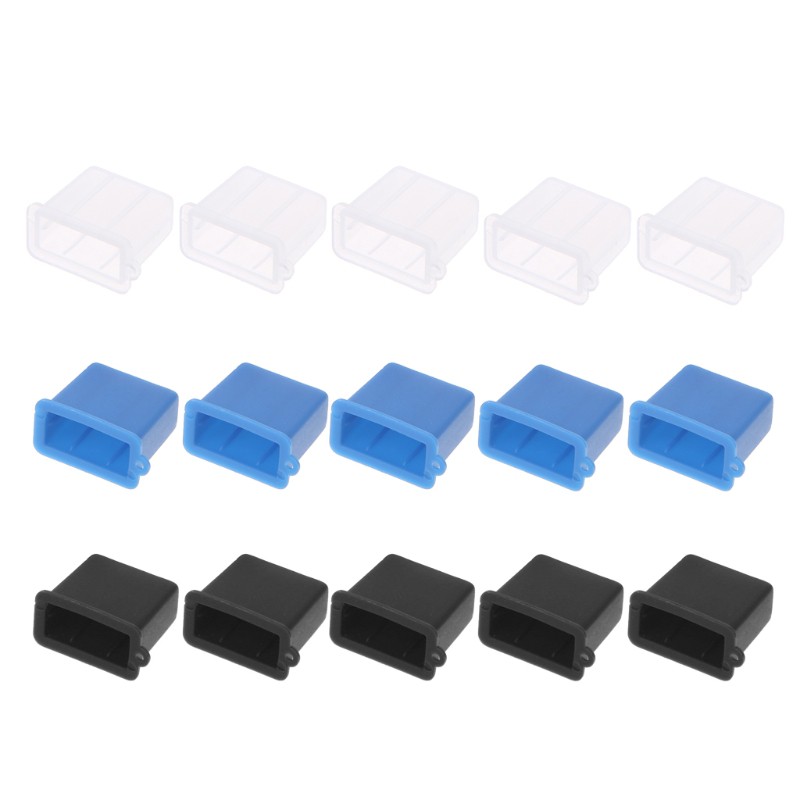 Wili 5Pcs USB Type A Male Anti-Dust Plug Stopper Cap Cover Protector ...