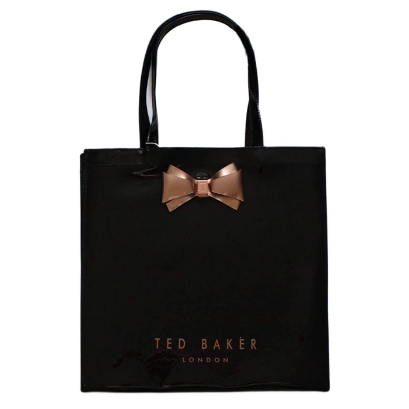 [AUTHENTIC] Ted Baker Alacon Plain Bow Large Icon Bag Black Shopee Malaysia