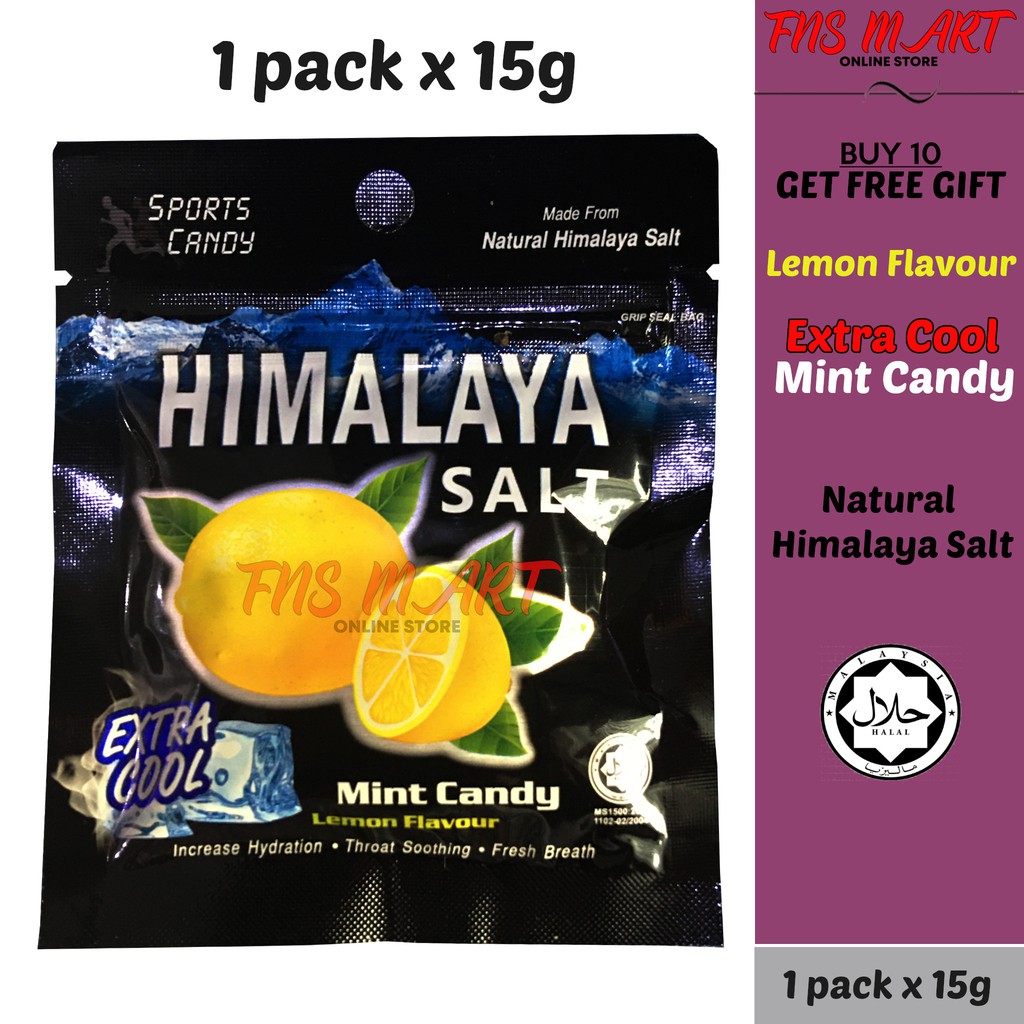BOX (12's X 15gm) Big Foot Himalaya Salt Candy HALAL