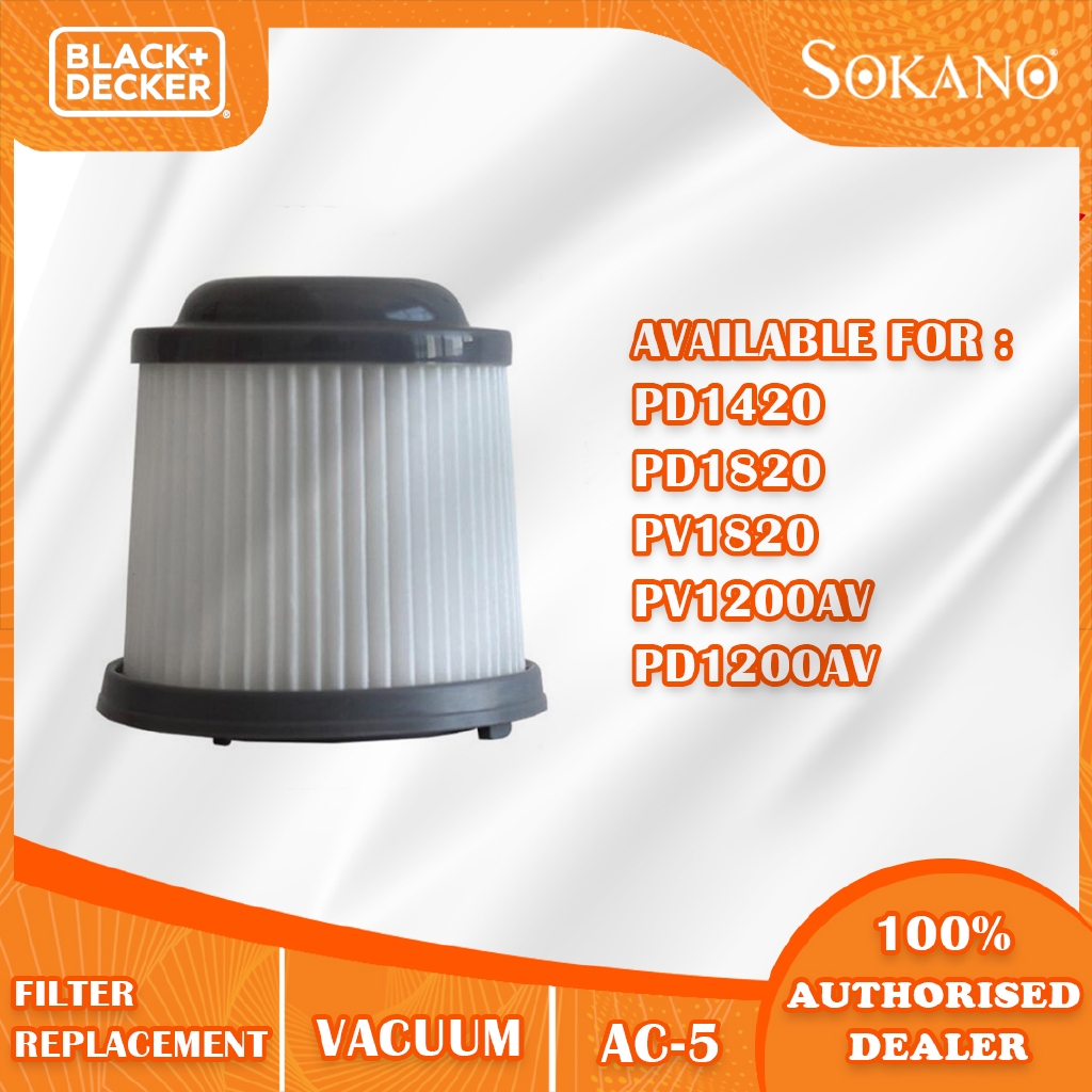 HQRP Filtro Ricambio Per Black & Decker DUSTBUSTER – Compatibile Con Modelli VF90, PD1020L, BDH1820P, PHV1210 E Altri
