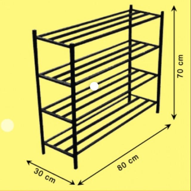 (ready stok) rak kasut besi 🎉4 level🎉 lebih 25pasang kasut | Shopee ...
