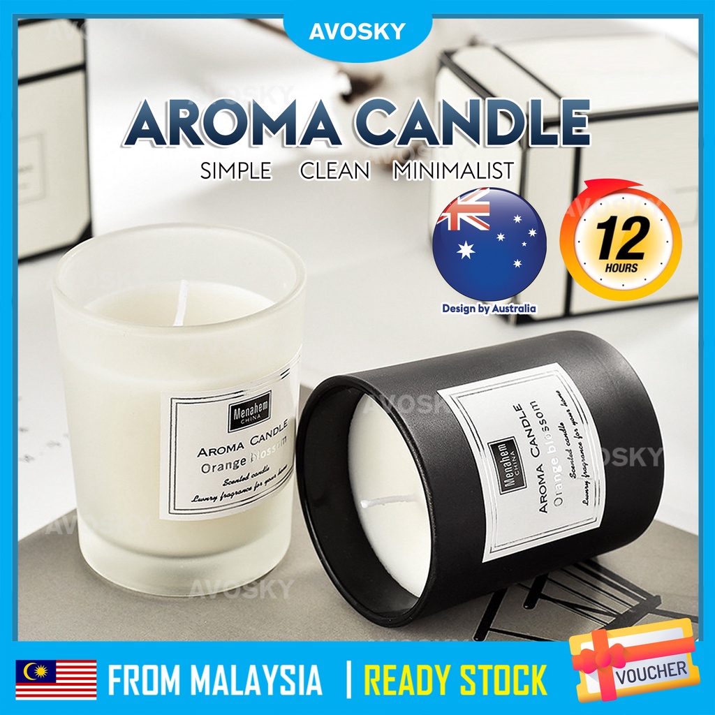 AVOSKY Minimalist Scented Home Candle Aromatherapy Romantic Aroma