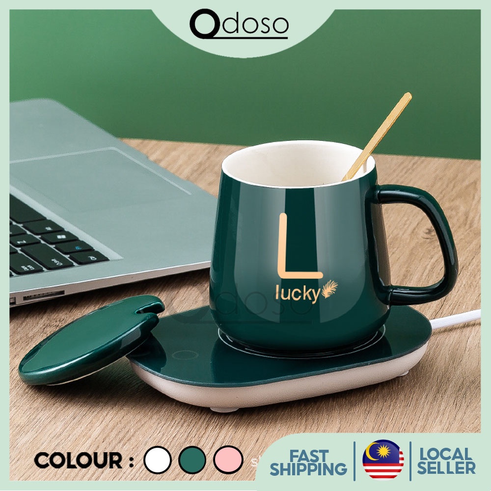 55 Degree Keep Warm Mug (FULL SET) with Spoon with Warm Pad Gift Box