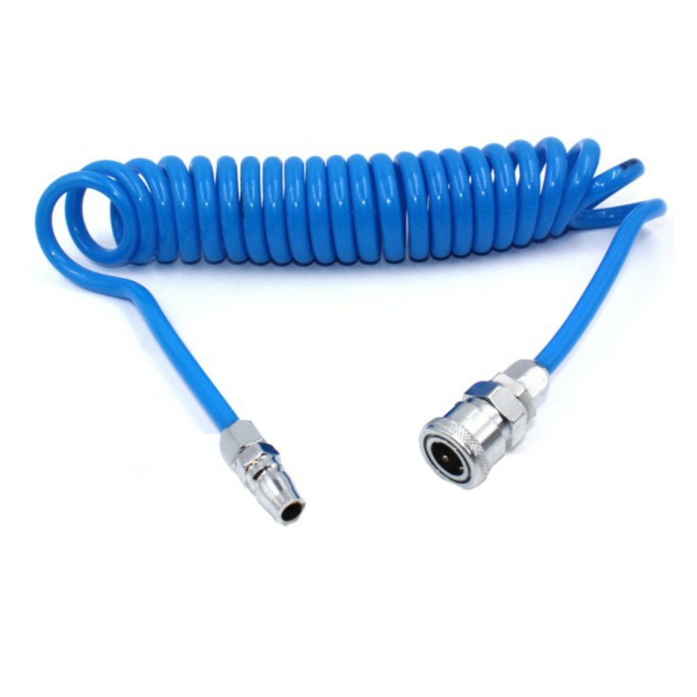 8mm x 5mtr / 6mtr / 7.5mtr / 9mtr / 10mtr PU Air Compressor Spiral Hose