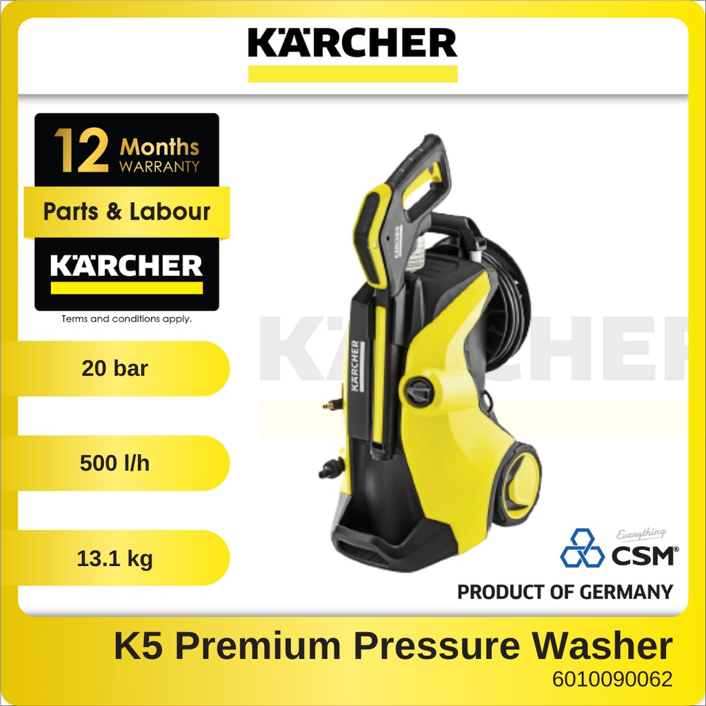 Offer Karcher K5 Power Full Control Water Cooled Induction Motor High Pressure Cleaner 145bar 2731