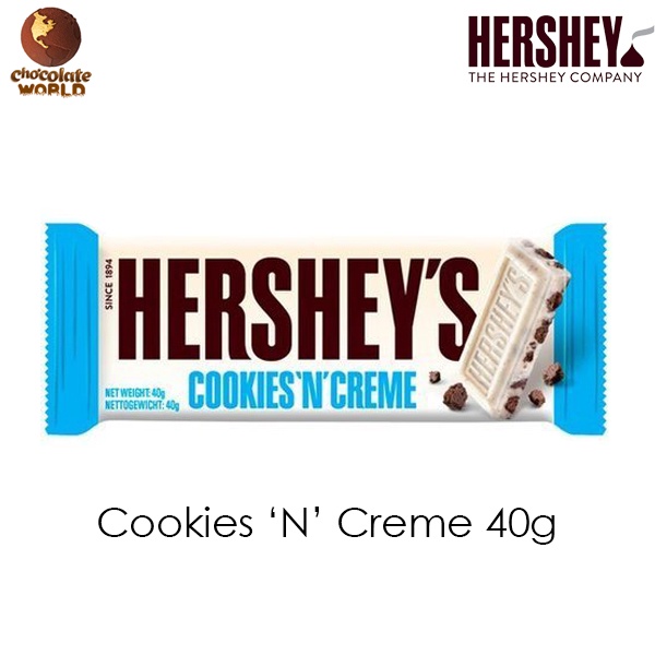 HERSHEY'S BARS Cookies 'N' Creme, 40 g