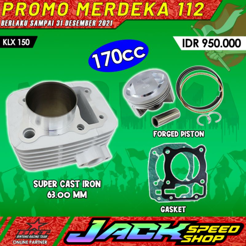 Piston BLOCK BRT KLX 150/KLX 140/BF DTRACKER D TRACKER 63mm BLOCK