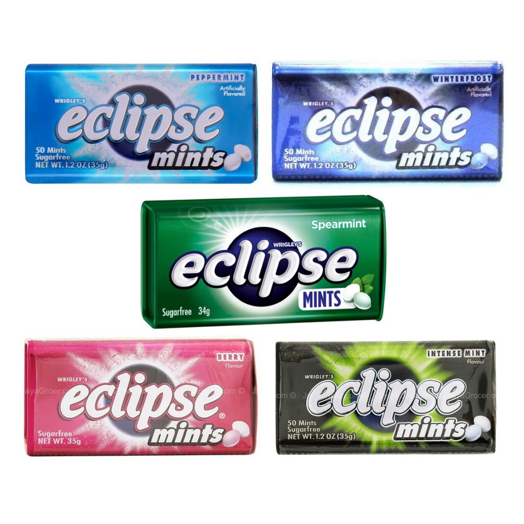 Ready Stock Wrigleys Eclipse Mint Sweets 50s Tablets Per Unit 35g