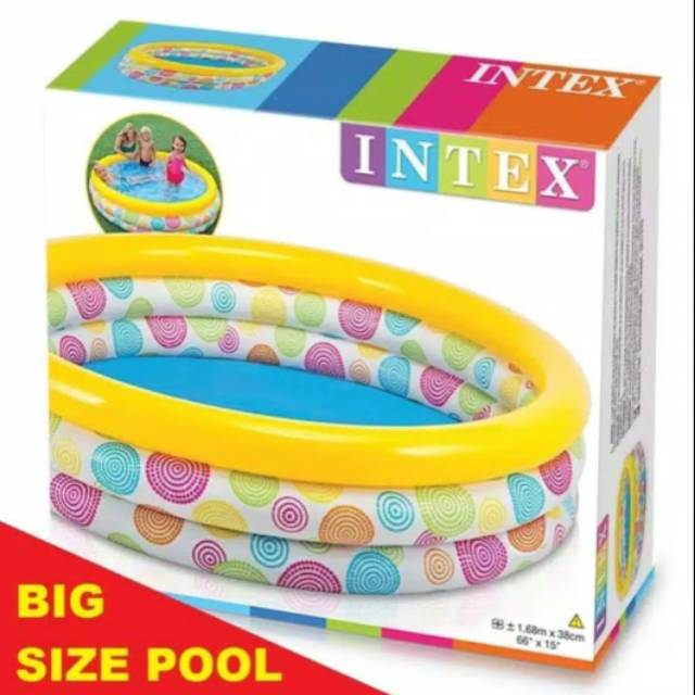 Intex Wild Geometry 168cm X38cm Children's Inflatable Swimming Pool ...