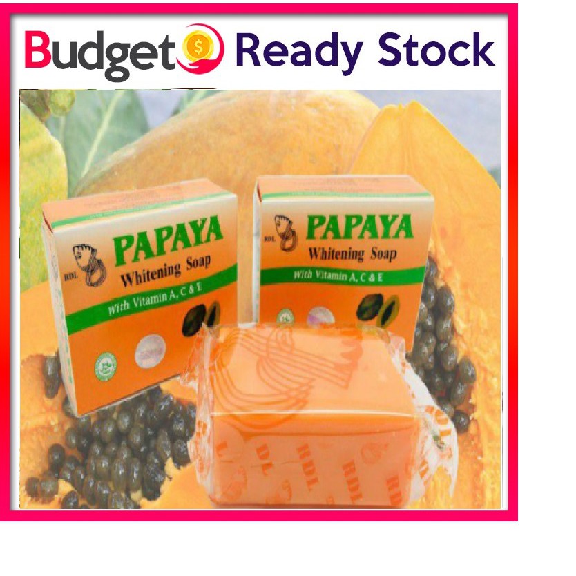 📣Budget Stock Original Sabun PAPAYA WHITENING SOAP RDL 135g (BK080KA) 📣 ...