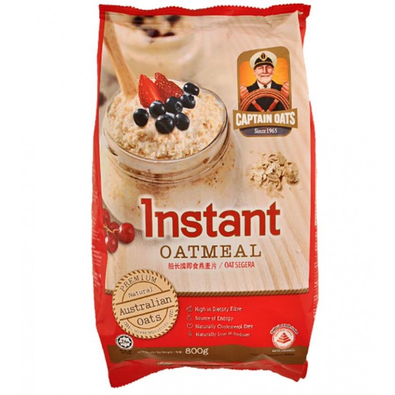 Captain Oats Instant Oatmeal Cereal [800G] | Shopee Malaysia