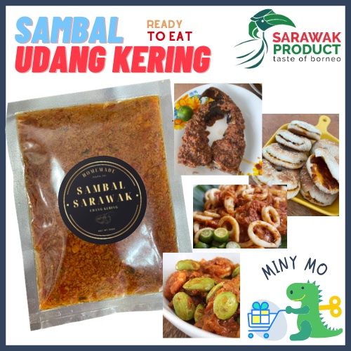 Sambal Udang Kering Sarawak Sambal Udang 200g Sambal Belacan Chili ...