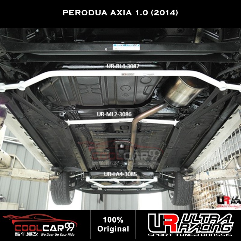 Ultra Racing Bar Perodua Axia 1.0 2014 Safety Bar Front Rear Anti Roll