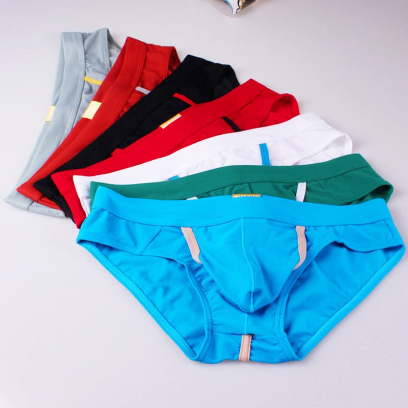 Male Briefs Hollow Out Underpants Breathable Men Underwear | Shopee ...