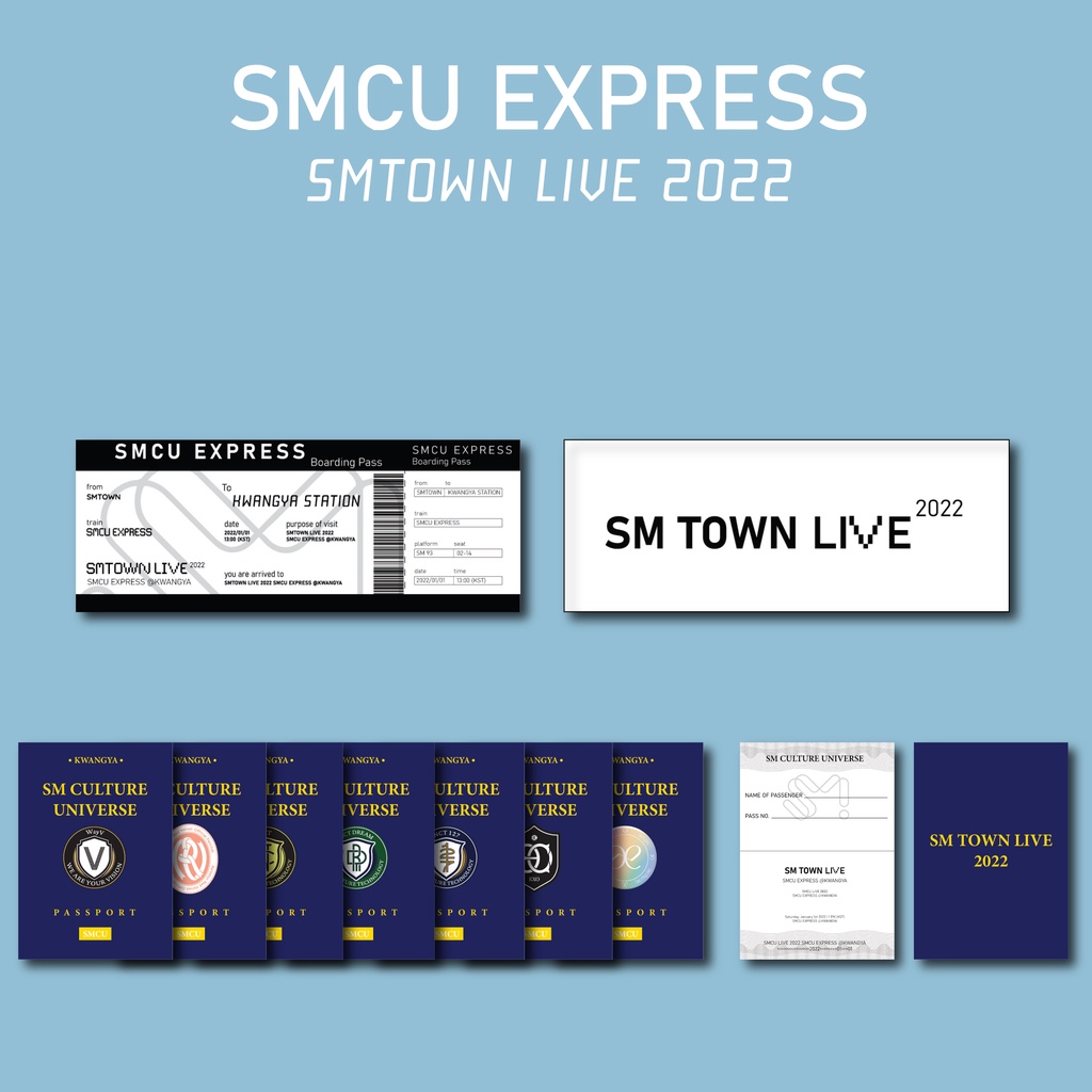 Smcu EXPRESS LIVE 2022 SMTOWN PASSPORT (FANMADE) Tickets | Shopee Malaysia