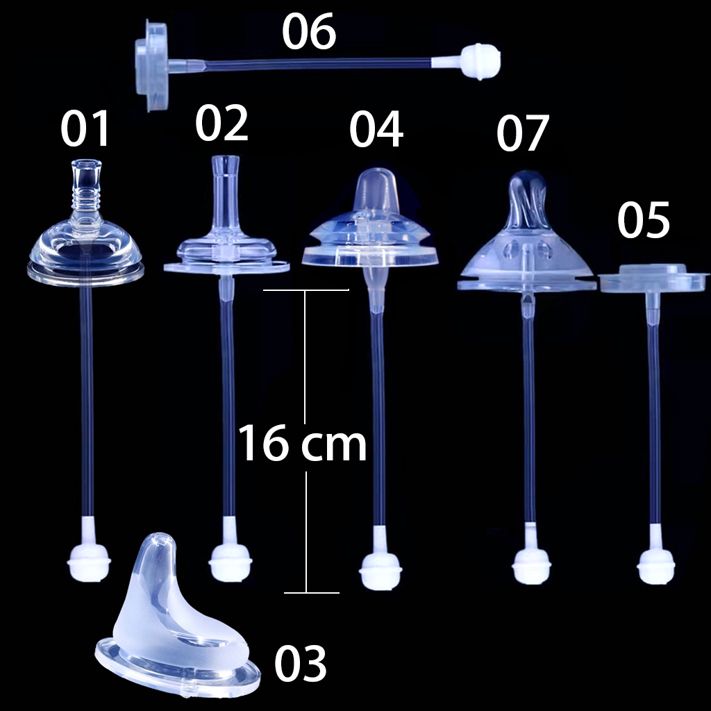 All Baby Nipple Straw Wide Small Neck Pacifier Duck Mouth Bottle Puting ...