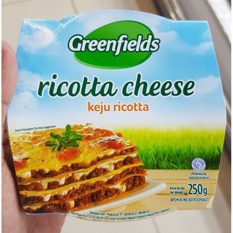 Greenfields Ricotta Cheese Ricotta Cheese 250gr Shopee Malaysia